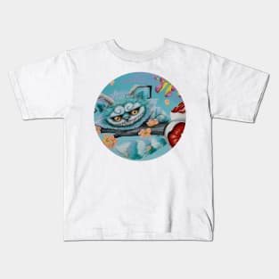 grinning kitty Kids T-Shirt